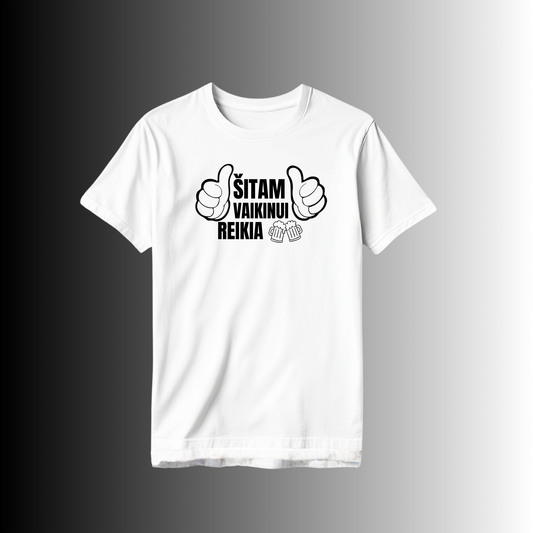 Marškinėliai "Šitam vaikinui reikia alaus Nr.2"