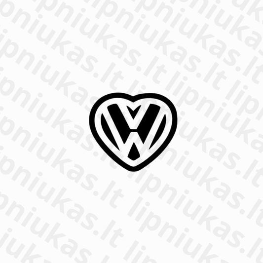 Lipdukas "VW ŠIRDELĖ"