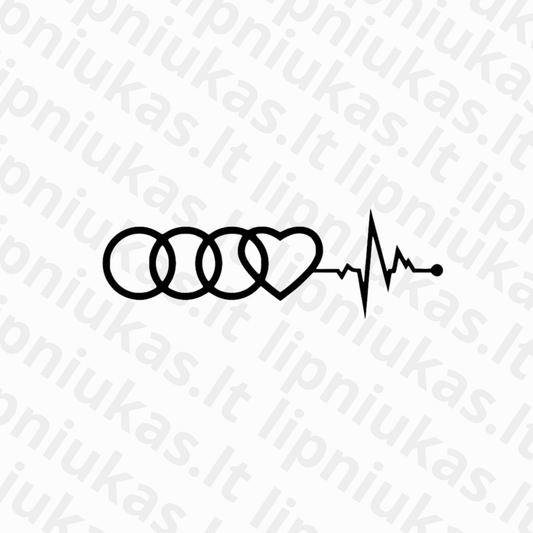 Lipdukas "AUDI širdies linija"
