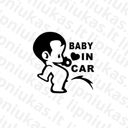 Lipdukas "Baby in car"