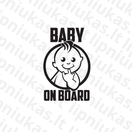 Lipdukas "Baby on board Nr.3"