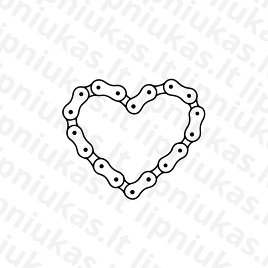 Lipdukas "Grandininė širdelė"