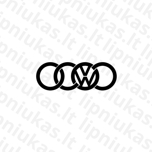 Lipdukas "AUDI + VW"