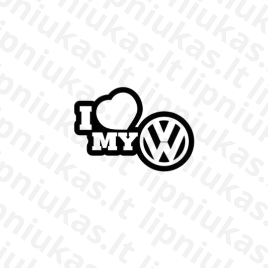 Lipdukas "I LOVE MY VW"
